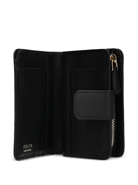 Prada logo-lettering wallet - Black
