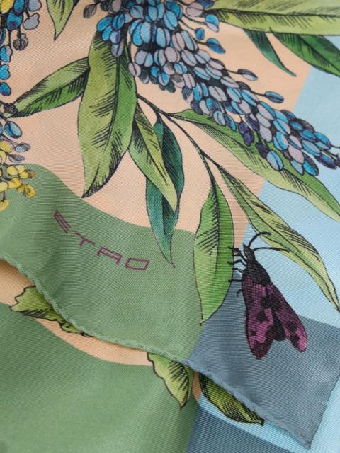 ETRO floral silk scarf - Neutrals - zdjęcie produktu nr 2