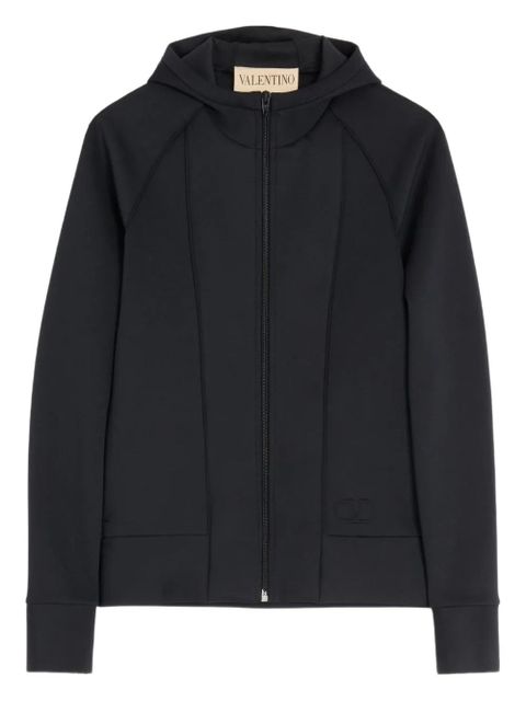 Valentino Garavani VLogo Signature-embossed hoodie - Black - zdjęcie produktu nr 1