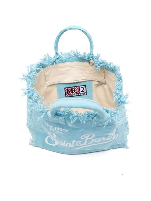 MC2 Saint Barth logo-print tote bag - Blue