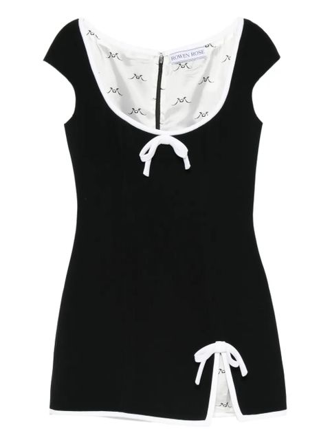 Rowen Rose bow-detail mini dress - Black - zdjęcie produktu nr 1