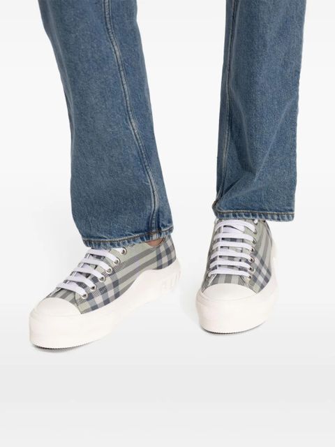 Burberry checked sneakers - Grey