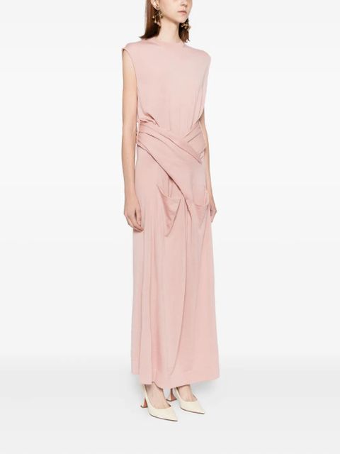 Jil Sander draped dress - Pink