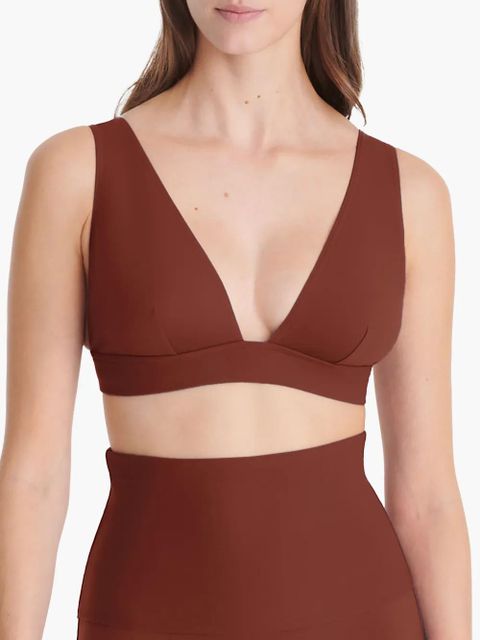 ERES Chrome bikini top - Brown