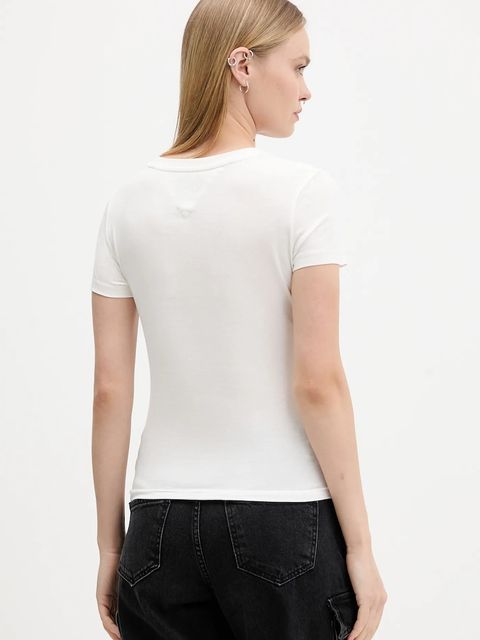 Tommy Jeans t-shirt bawełniany 3-pack damski kolor różowy DW0DW22175