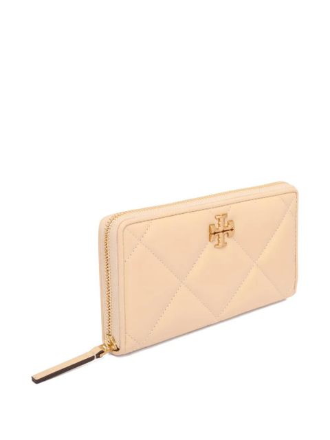 Tory Burch Kira quilted zip-around wallet - Neutrals