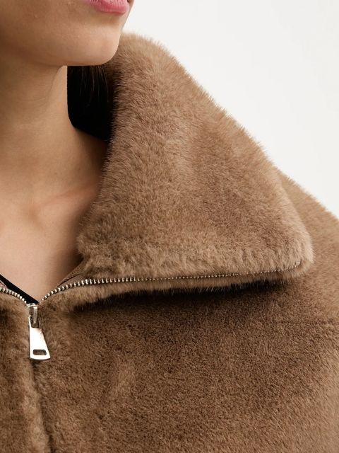 Answear.LAB kurtka kolor beżowy przejściowa oversize