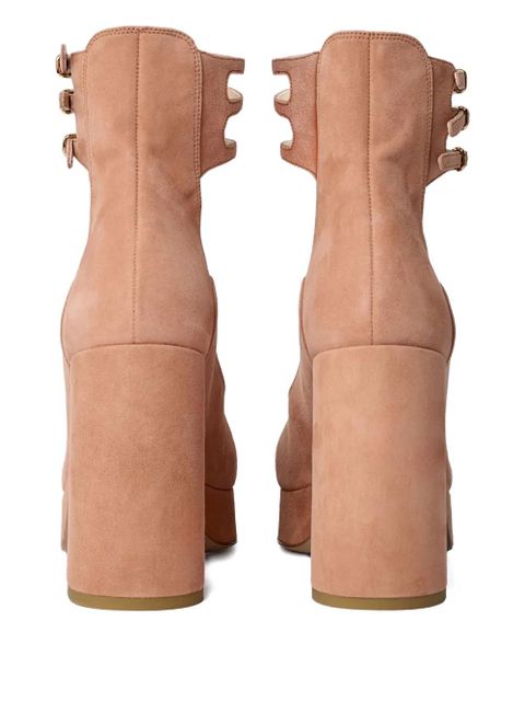 Chloé 100mm straps leather pumps - Pink