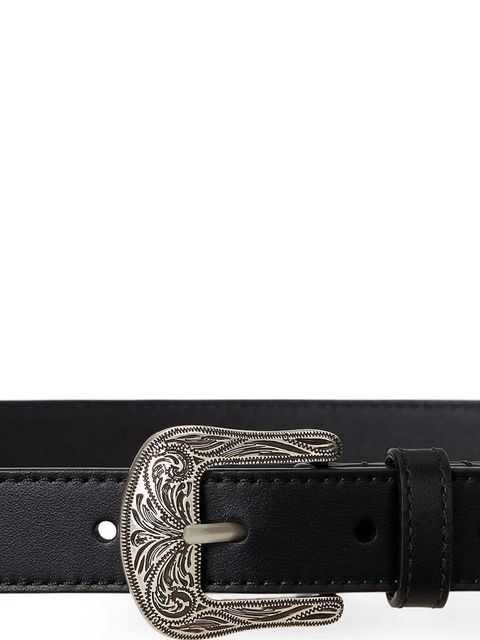 Lauren Ralph Lauren pasek skórzany damski kolor czarny 412969453 - zdjęcie produktu nr 2