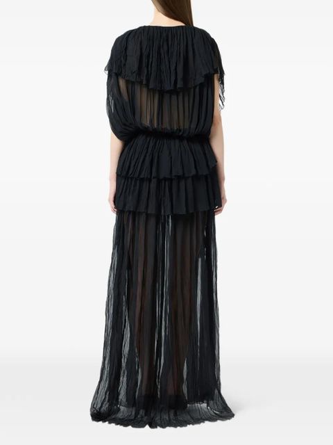 Blumarine ruffled lace dress - Black - zdjęcie produktu nr 1