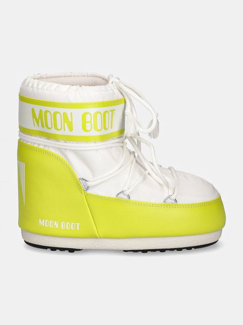 Moon Boot śniegowce MB ICON LOW NYLON kolor zielony 80D1409340 BA01