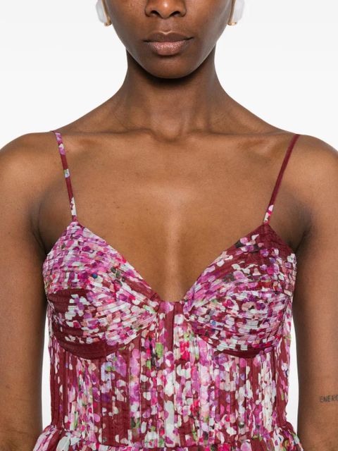 Aje Fortuna floral-print maxi dress - Red