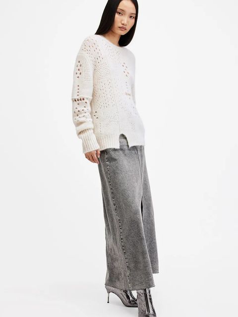 AllSaints sweter wełniany WINNIE