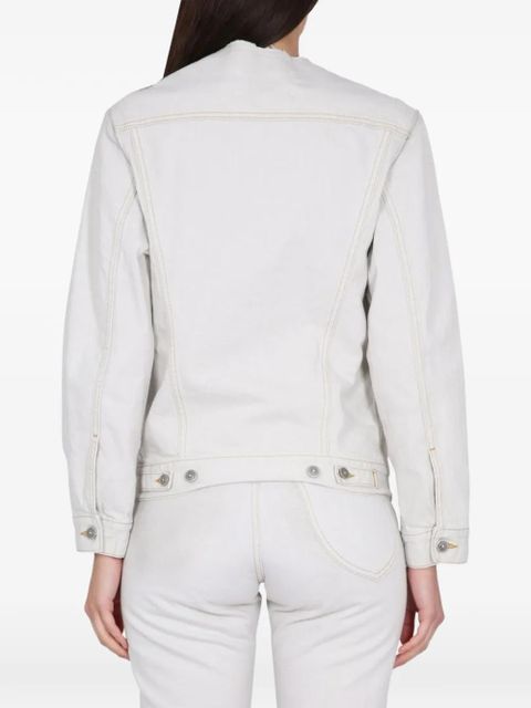 Maison Margiela front buttons denim jacket - Neutrals