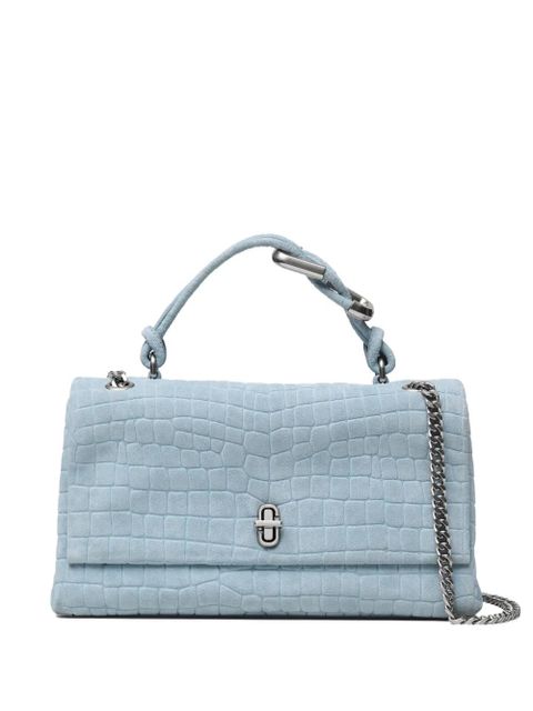 Marc Jacobs The Suede Croc dual-chain shoulder bag - Blue - zdjęcie produktu nr 1