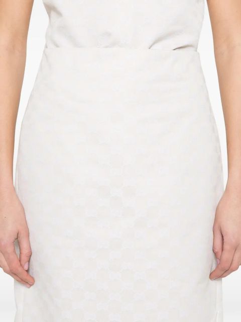Gucci zip-fastening midi skirt - Neutrals