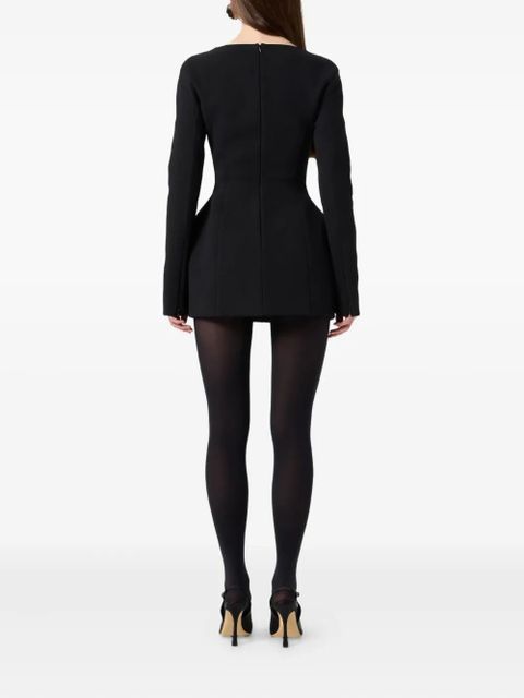 Blumarine jewel-embellished mini dress - Black