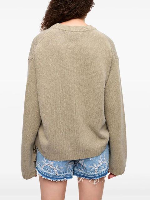 GANNI drawstring sweater - Neutrals