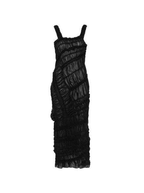 Magda Butrym ruffled midi dress - Black - zdjęcie produktu nr 1