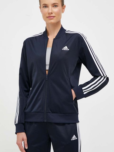 adidas komplet lounge Essentials damski kolor granatowy IJ8782