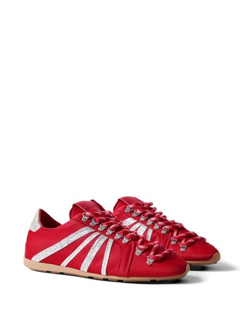 Claudie Pierlot Swing striped lace-up sneakers - Red - zdjęcie produktu nr 2