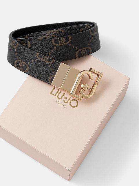 Liu Jo pasek dwustronny damski kolor brązowy AF5239.E0053