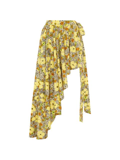 ALEMAIS floral high-low skirt - Yellow - zdjęcie produktu nr 1