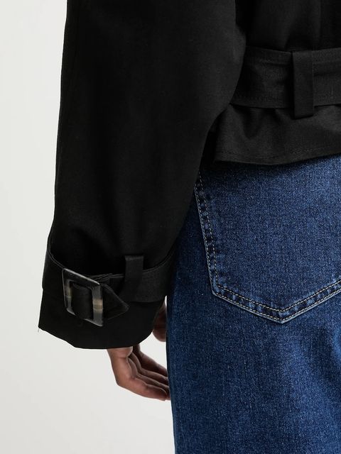 Answear.LAB kurtka kolor czarny przejściowa oversize