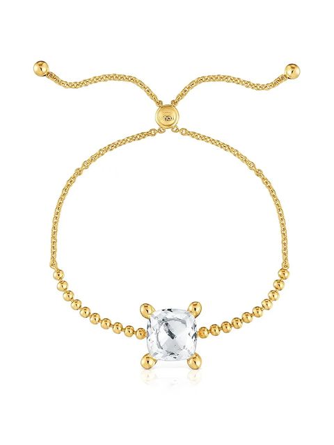 Tous bransoletka ze srebra pokrytego złotem Color White 1004235400 - zdjęcie produktu nr 1