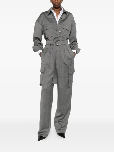The Frankie Shop Linda flap-pocket jumpsuit - Grey - zdjęcie produktu nr 2