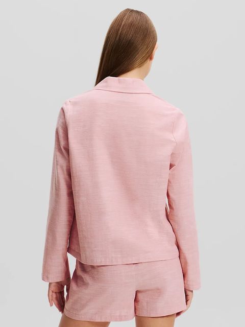 Karl Lagerfeld piżama bawełniana kolor różowy bawełniana A1W45004 - zdjęcie produktu nr 2