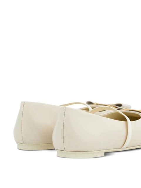 Ferragamo New Vara-bow lambskin ballerina shoes - White - zdjęcie produktu nr 2