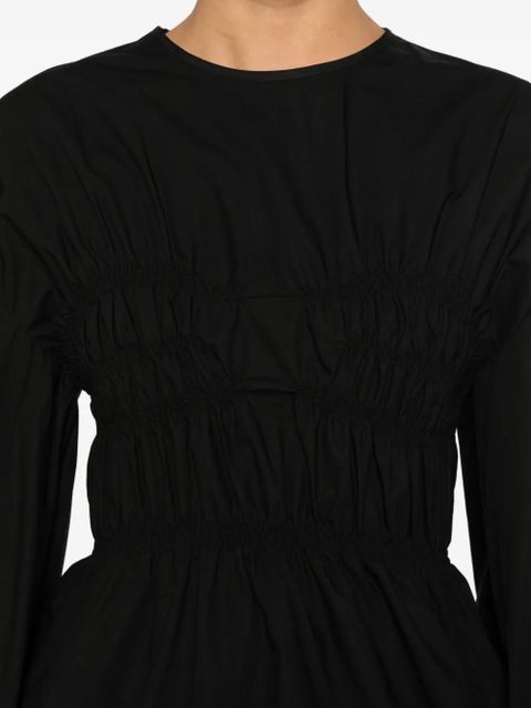 Cecilie Bahnsen long sleeve stitch top - Black