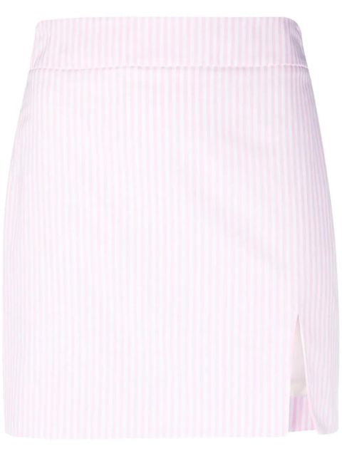 Rowen Rose striped cotton mini skirt - Pink - zdjęcie produktu nr 1