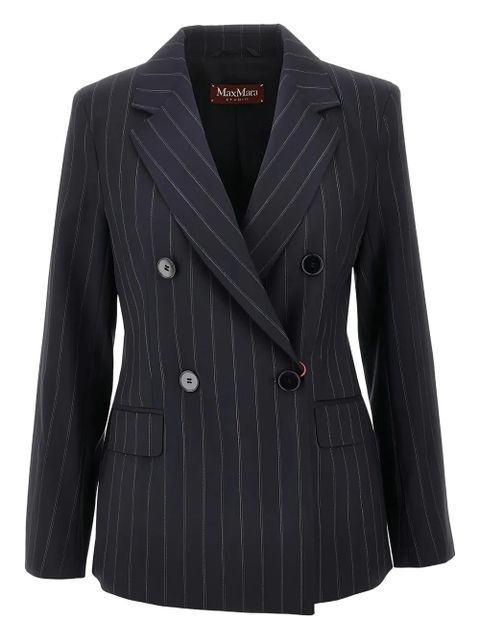 Max Mara pinstripe double-breasted blazer - Blue - zdjęcie produktu nr 1