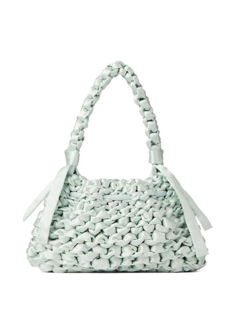 Jimmy Choo small Cinch leather shoulder bag - Green