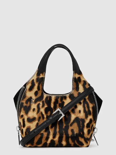 Karl Lagerfeld torebka skórzana kolor brązowy A4W30123