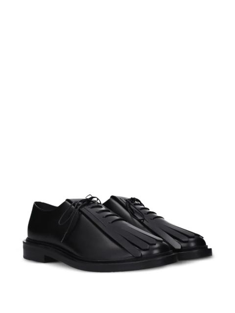 Max Mara fringe-detail leather oxford shoes - Black - zdjęcie produktu nr 2
