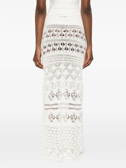 PUCCI crochet maxi skirt - Neutrals