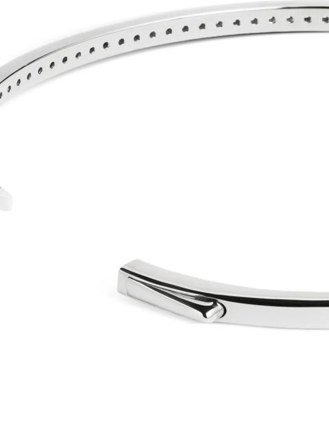 Monica Vinader Essential diamond bangle bracelet - Silver