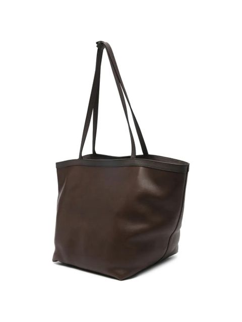 The Row XL Park zipped tote bag - Brown