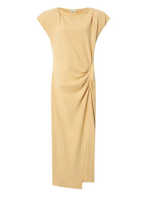 ISABEL MARANT Nadela ruched slit maxi dress - Yellow - zdjęcie produktu nr 1