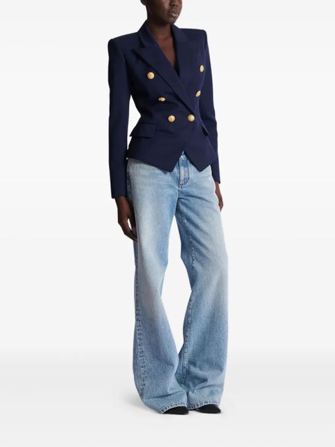 Balmain double-breasted wool jacket - Blue - zdjęcie produktu nr 2