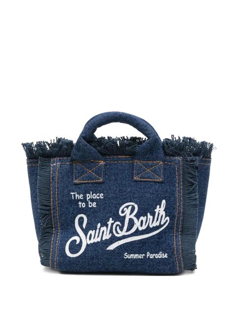 MC2 Saint Barth mini Vanity denim tote bag - Blue - zdjęcie produktu nr 1