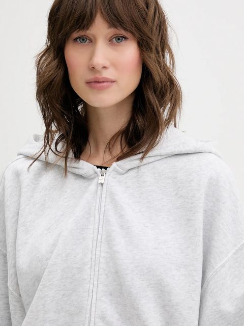 Hollister Co. bluza damska kolor szary z kapturem melanżowa KI352-5171-112