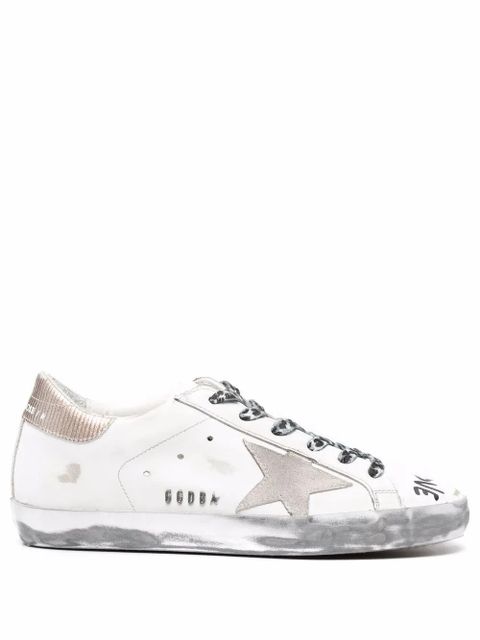 Golden Goose Super-Star Love print sneakers - White - zdjęcie produktu nr 1