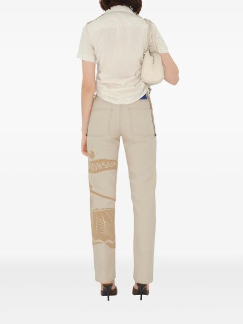 Burberry striped silk shirt - Neutrals