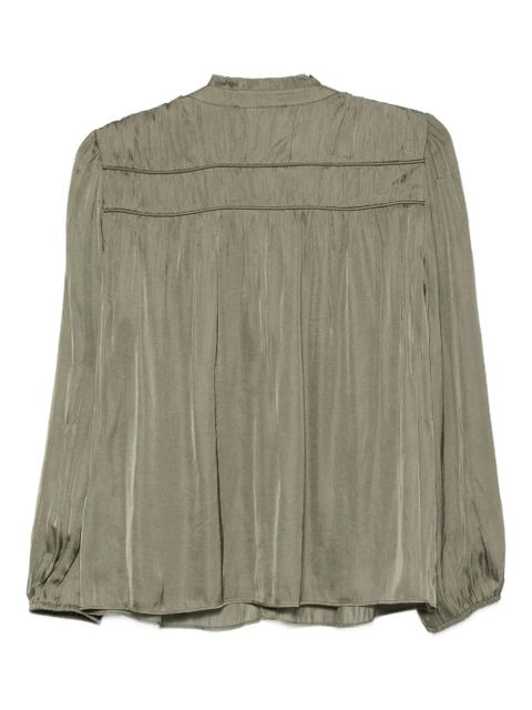 Ba&Sh Cess pleated button-up blouse - Green - zdjęcie produktu nr 2