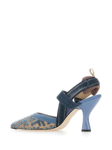 FENDI 85mm Colibri pumps - Blue - zdjęcie produktu nr 2