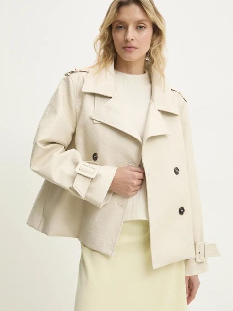 Answear.LAB kurtka kolor beżowy przejściowa - zdjęcie produktu nr 1